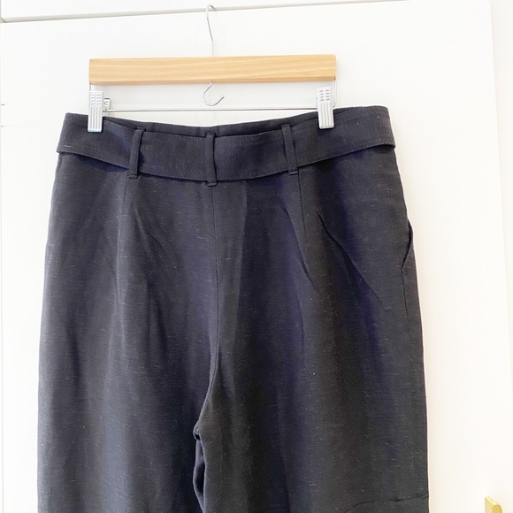 Club Monaco Ayto belted pant in black - Picture 10 of 11